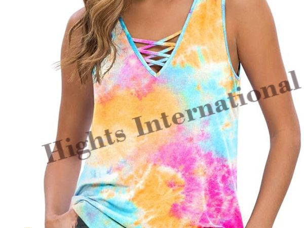 Criss Cross Casual Tank Tops