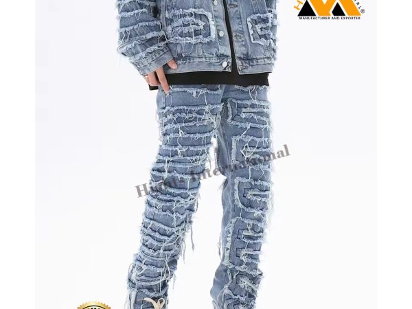 Distressed Men Jeans Trouser