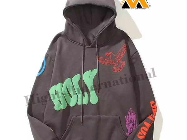 Puff-Printed Men's Hoodie