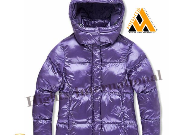 Women Purple Bubble Jacket