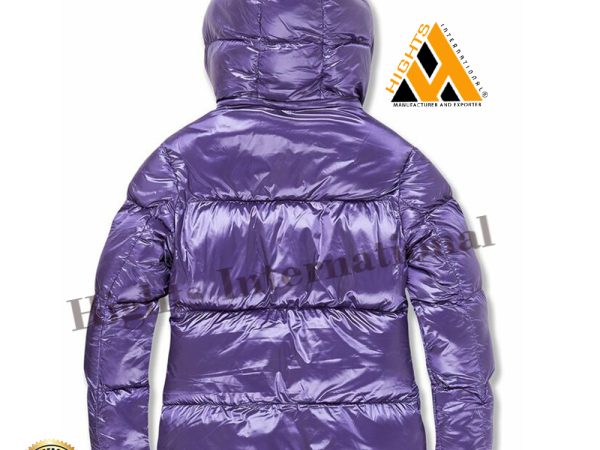 Women Purple Bubble Jacket